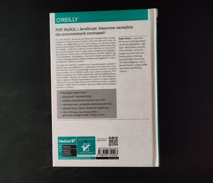 PHP, MySQL i JavaScript. Wprowadzenie. Wydanie V - Helion
