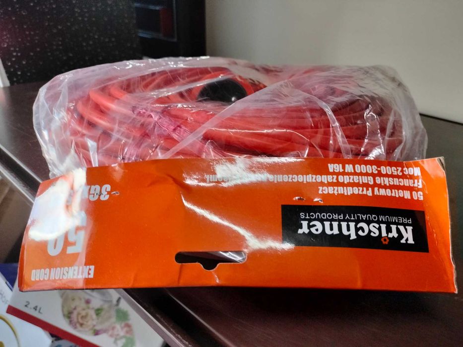 przedłużacz ogrodowy 3x2,5 50 metrów DO OGRODU KABEL DO KOSIARKI 50 M