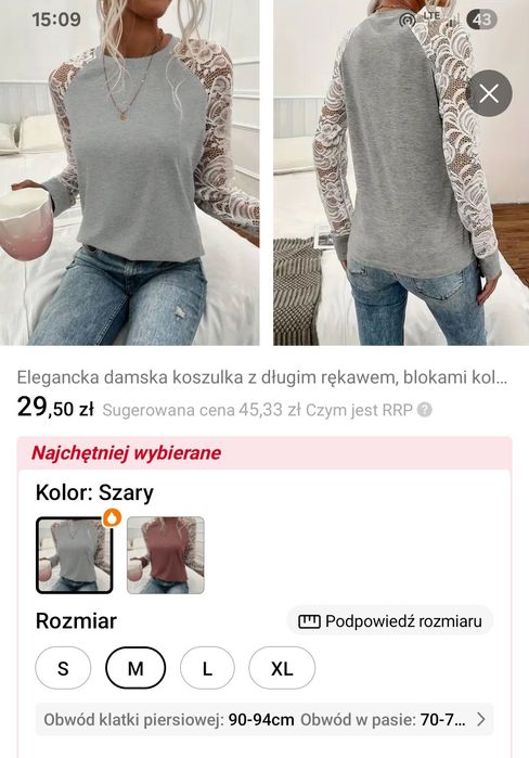 Sweterek rozmiar M