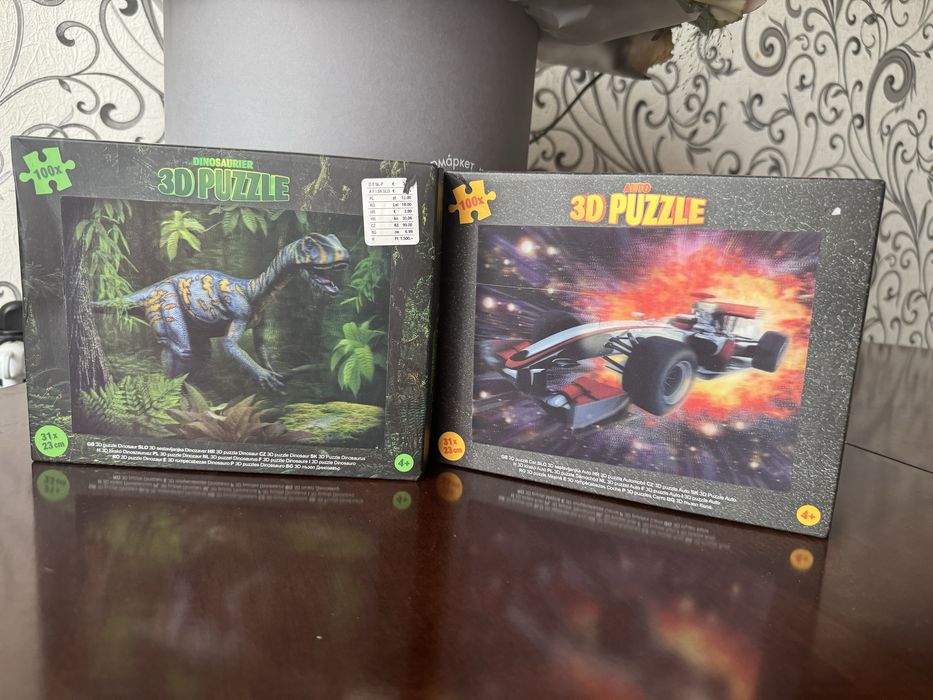 3D пазли.  100шт.