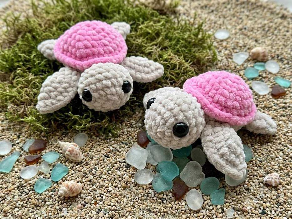 pluszowy żółwik amigurumi