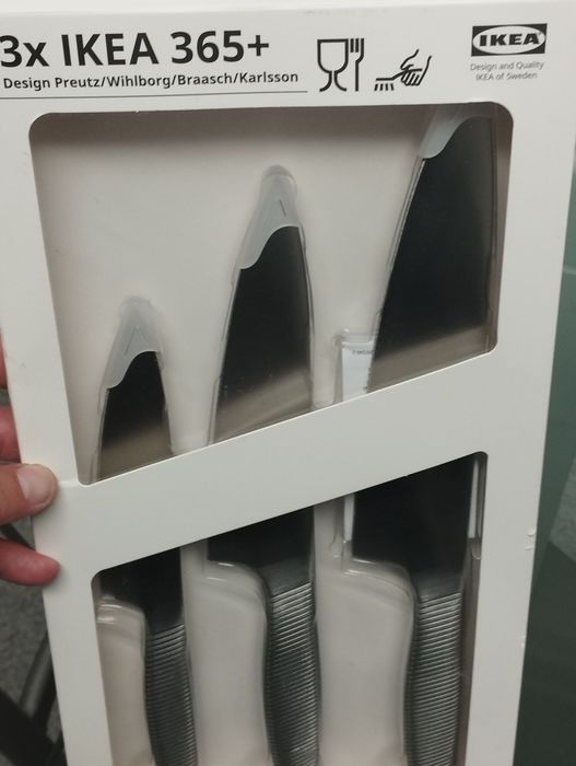 Conjunto de 3 facas chef Ikea 365+