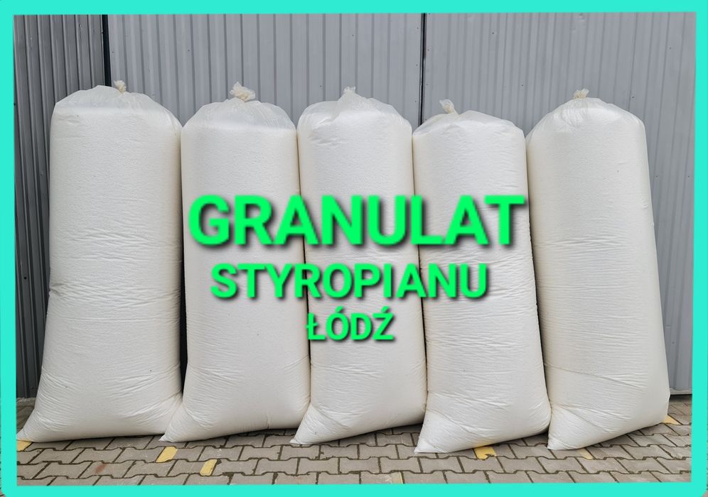 Granulat styropianowy regranulat styropianu styrobeton wylewki ŁÓDŹ