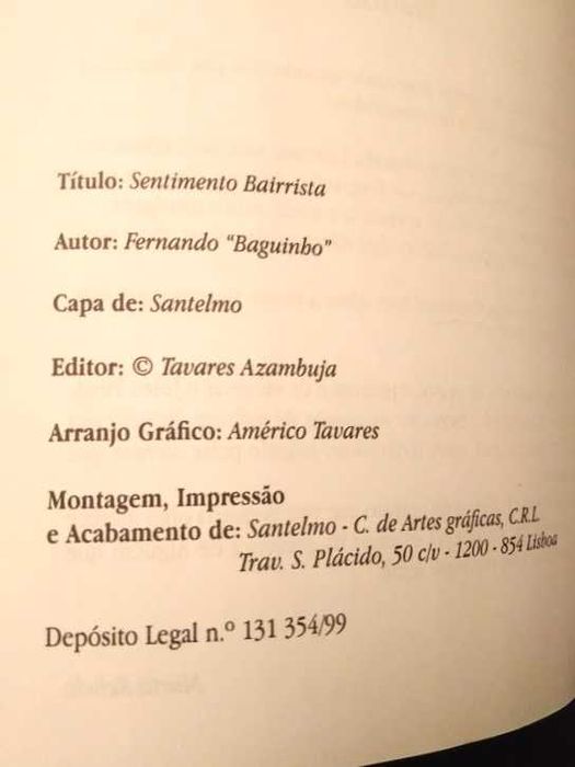 Fernando Baguinho - Sentimento Bairrista