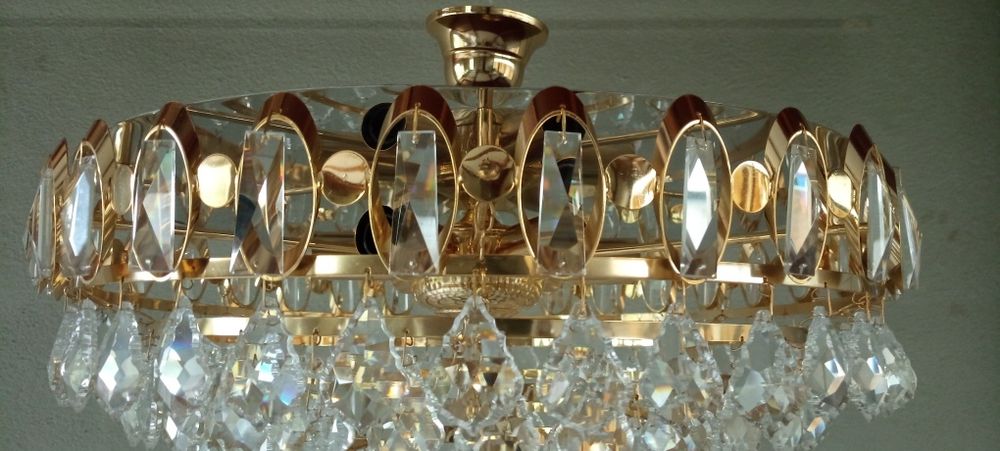 Candeeiro de cristal tipo plafon novo