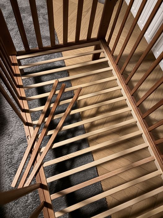 Łóżeczko woodies + materac 120x60