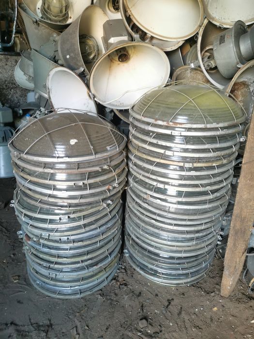 Lampa ORP MESKO LOFT PRL przemysłowa wisząca lampy