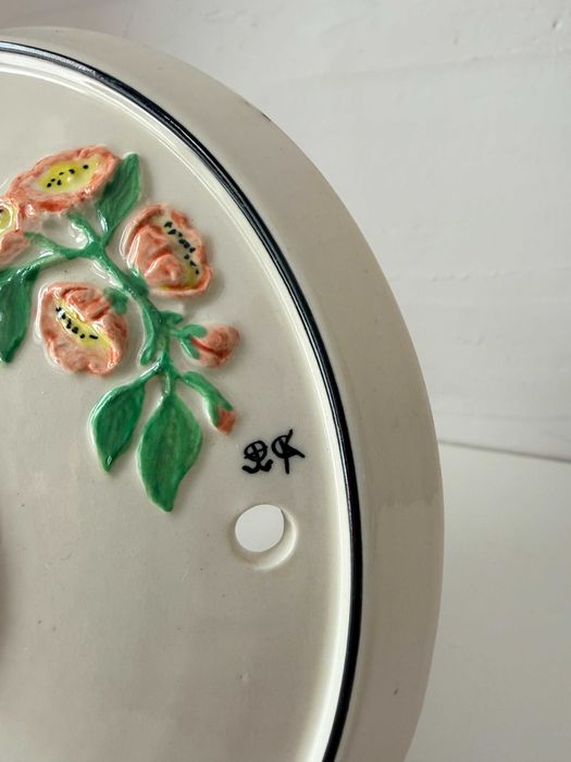Ceramiczna tabliczka z numerem domu. Tablica adresowa. Spaniel. Adres.