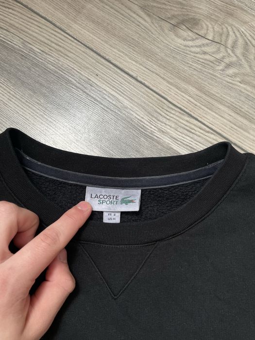 чорний світшот lacoste M