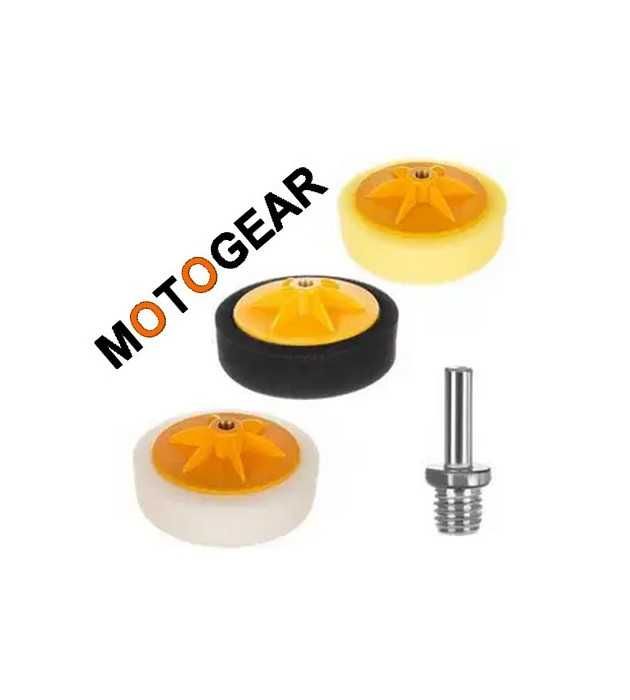 NOWY! Zestaw gąbek polerskich - 3 sztuki polerka na wkrętarkę