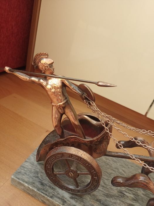 Figura rydwan Okazja rzymski ,gladiator,rzeźba dekoracja
