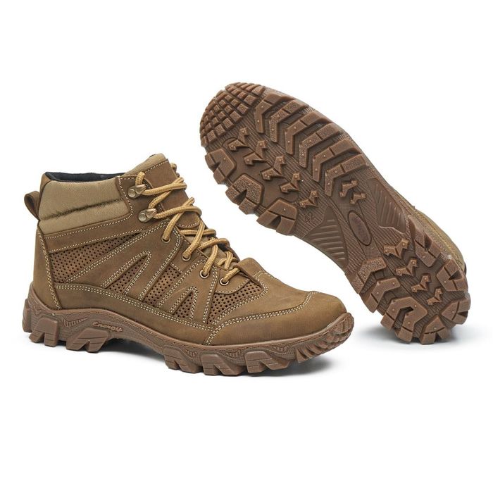 Черевики тактичні літні шкряні з перфорацією берці койот берцы кожаные
