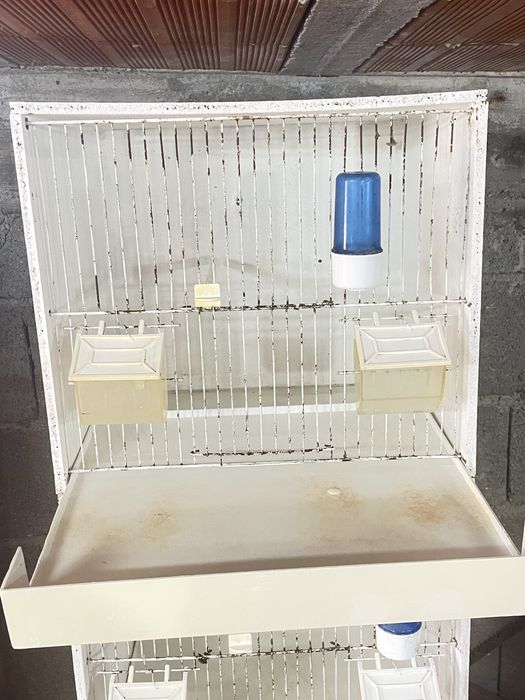 Vendo modelo de tres gaiolas de criação de canarios