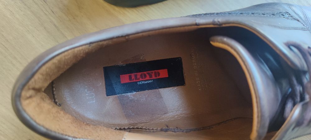 Skórzane buty męskie wizytowe Lloyd rozmiar 42