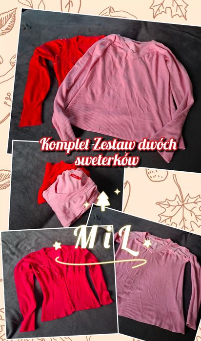 Komplet Zestaw 2x sweterek