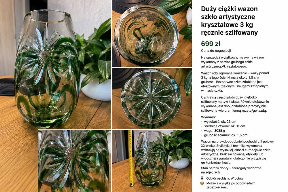 wazon krzyształowy