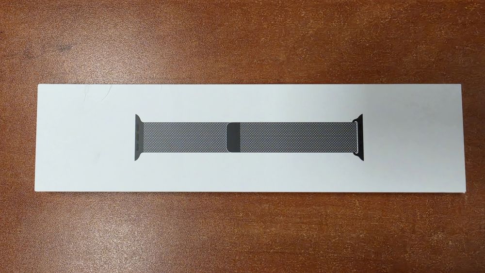 Oryginalna bransoleta mediolańska Apple Watch Milanese Loop 45mm grafitowa, stan bdb