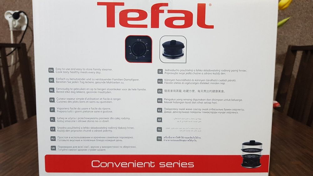 Parowar Tefal Convenient VC1401 6 l czarny 900 W