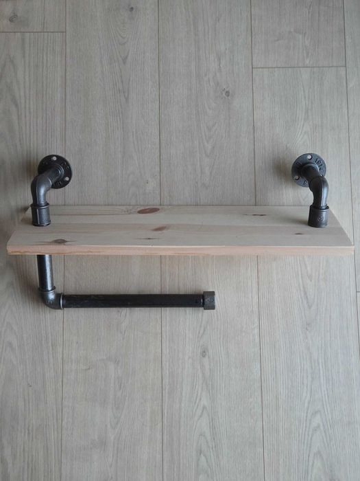 Półka wisząca loft industrialna ścienna