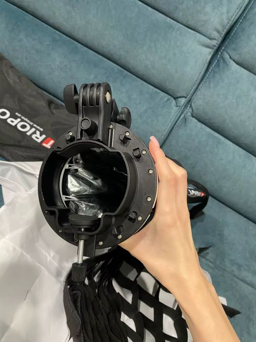 Софтбокс для накамерного спалаху Triopo 90 см+соти/кріплення на стійку