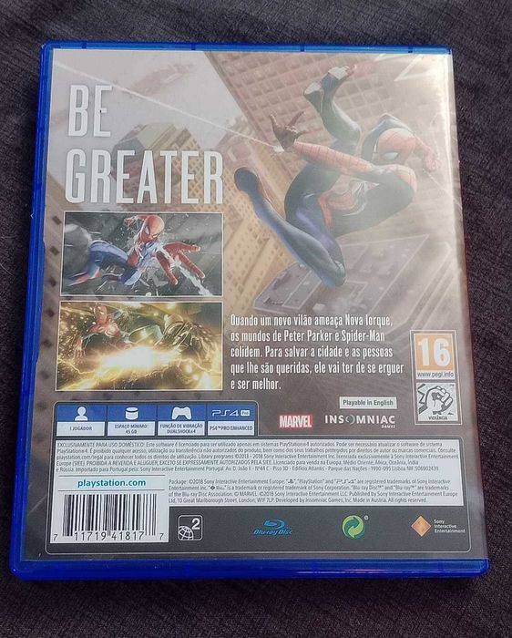 Jogo PS4 – Spiderman – Jogo em português