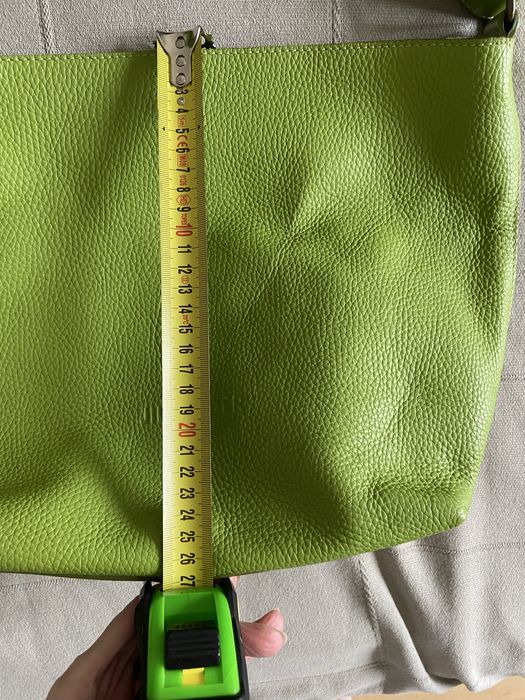 Jil Sander piekna limonkowa torebka nowa, modny design