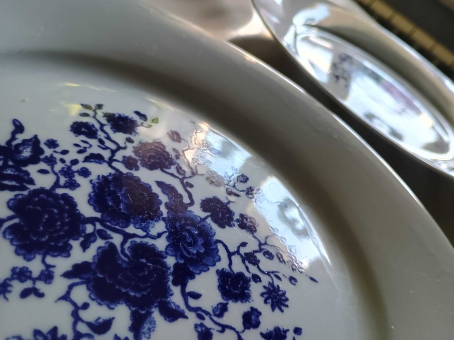 Talerze porcelanowe Karolina Duże 4 sztuki