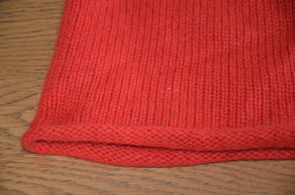 czapka koralowa 100% kaszmir one size