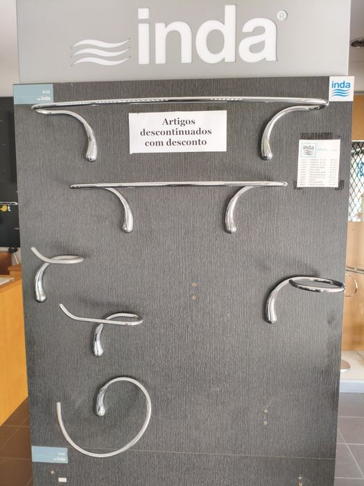 Toalheiros e acessórios latão cromado e inox
