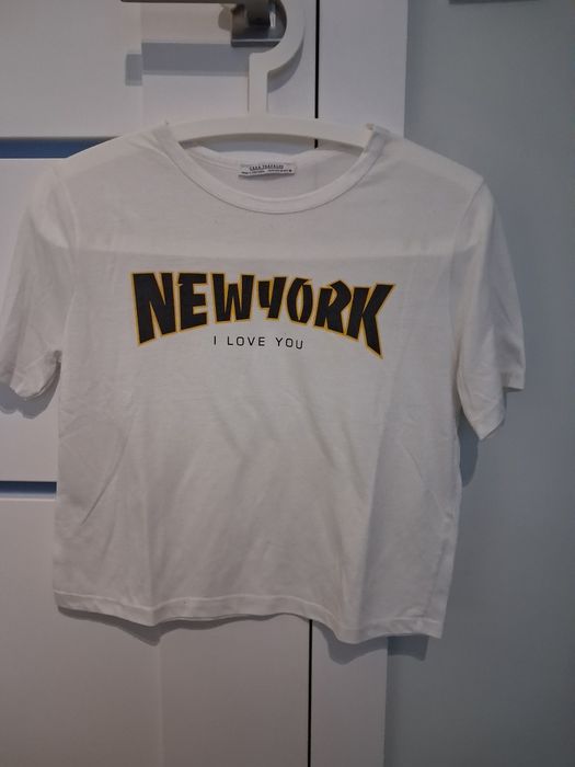 Zara tshirt damski roz m 38