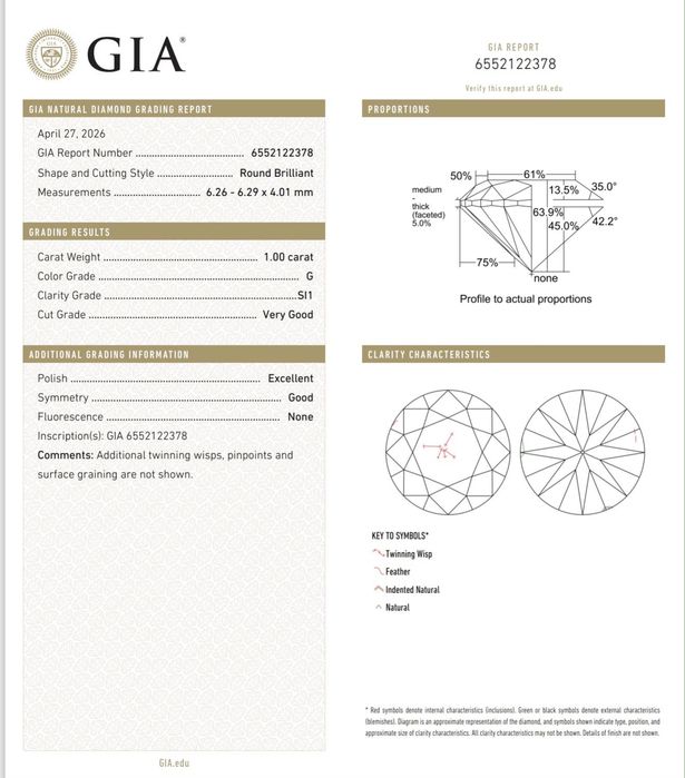Сережки пусети з діамантами 2.0ct   Біле золото Сертифікати GIA