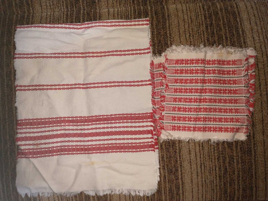 Bieżniczki. Na stół polski len 1 szt  1 mX40cm  10szt 24cmX24cm