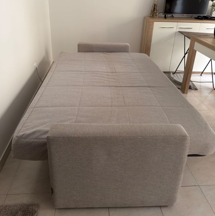 Sofá cama cinza 2,15m