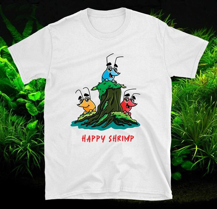 koszulka krewetki akwariowe, koszulka akwarystyczna, krewetki