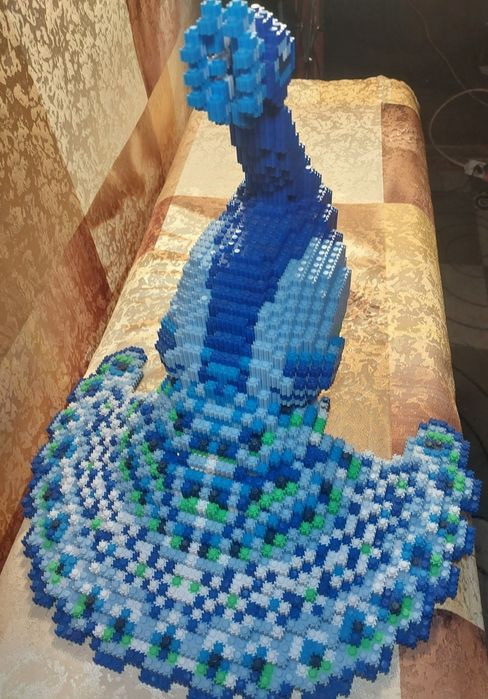 Конструктор  Павич з мікроблоків (Bearbrick)