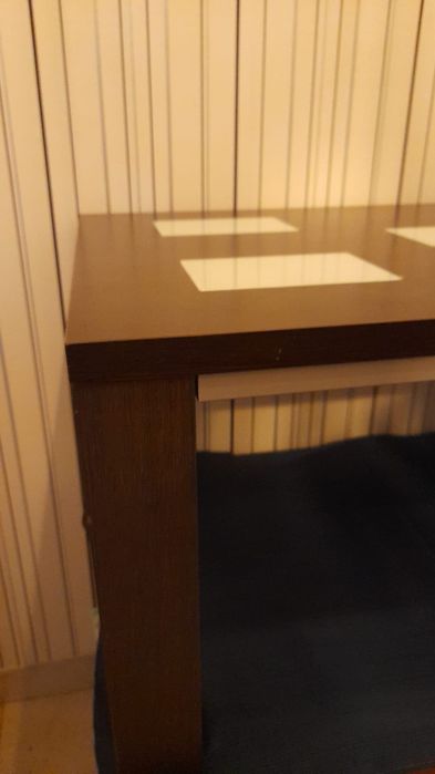 Mesa de centro com 3 retângulos vidro