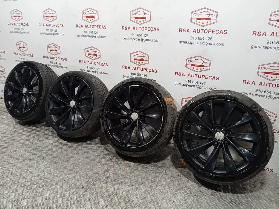 Conjunto Jantes VW Scirocco R18 Passat CC Originais