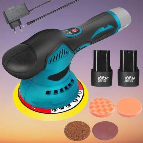 Полировальная аккумуляторная машинка с 2 АКБ.