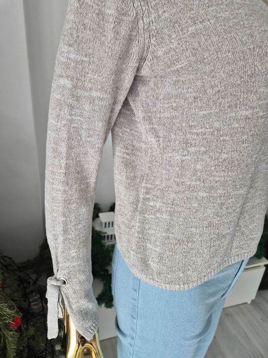 Piękny beżowy sweter mango S mięciutki klasyczny