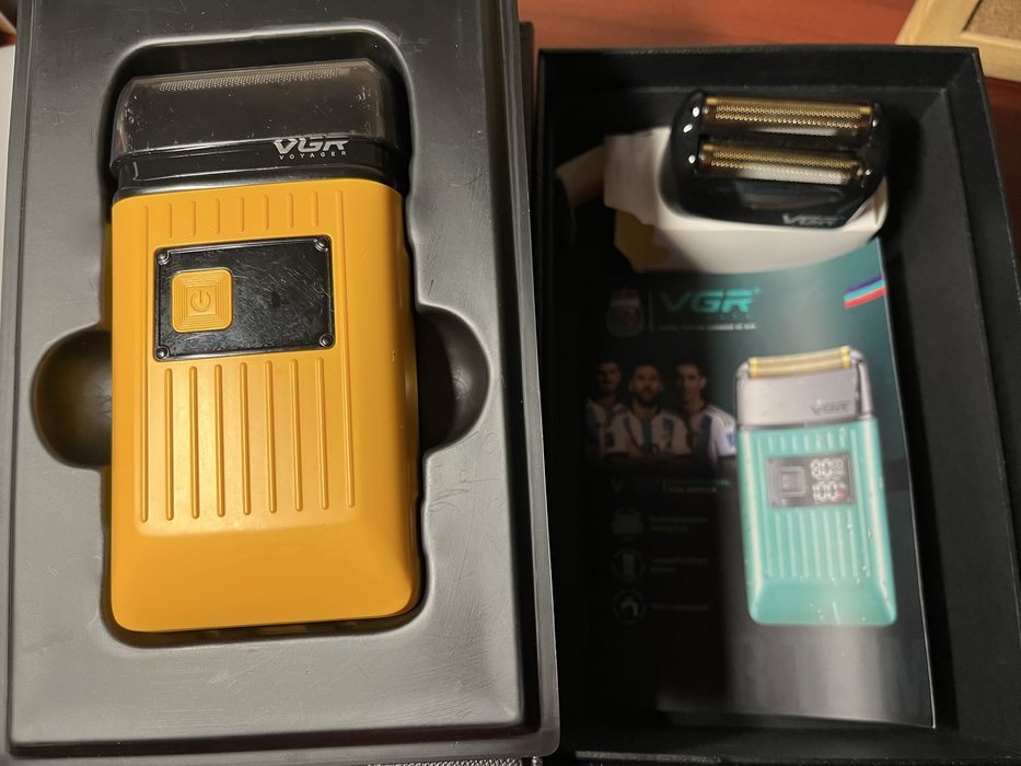 Електробритва VGR V-357 з LED дисплеєм, жовта, б/в