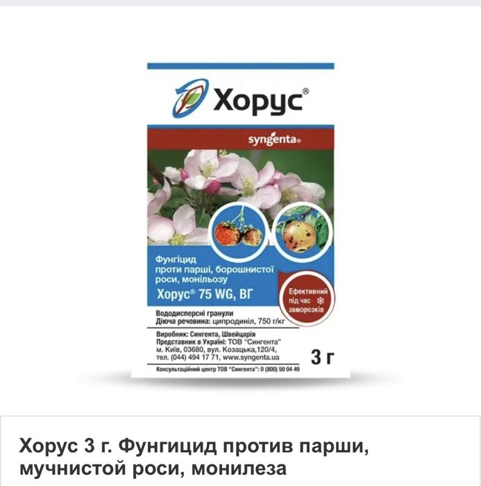 Хорус фунгицид 3 г