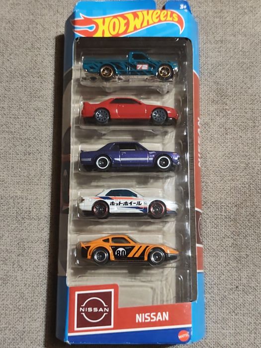 Hot Wheels Pack5 Nissan