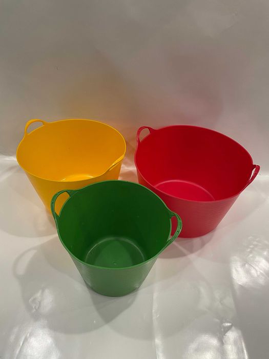 Pojemnik elastyczny okrągły 27 litrów czarny wiadro kubeł kastra