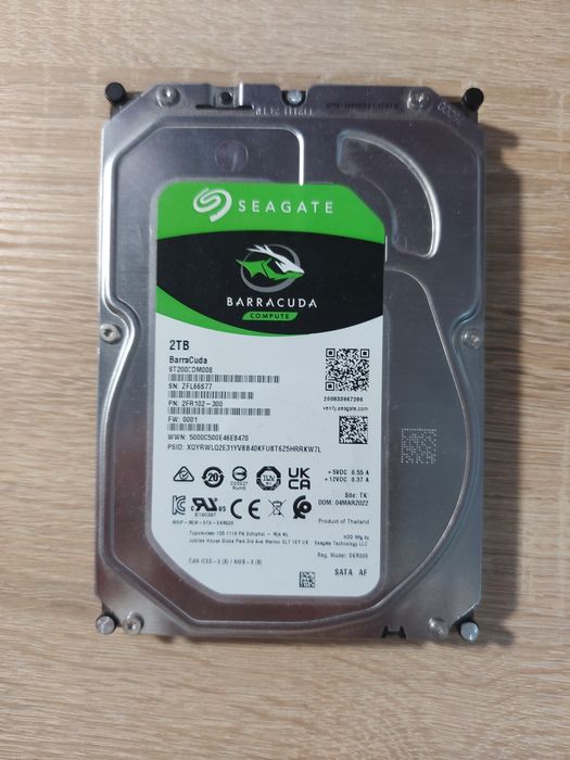 SEAGATE BarraCuda 2Tb HDD 3.5 Жорсткий диск