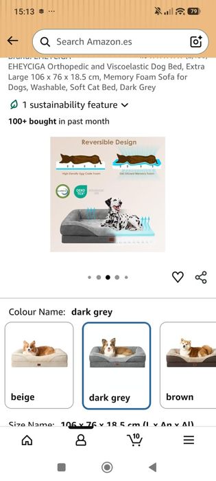 Cama para cão nova
