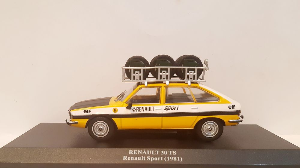 Renault 30 TS, assistência team Renault Sport 1981, escala 1/43