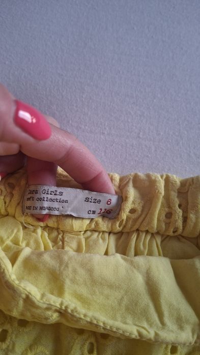 Żółta spódniczka Zara 116