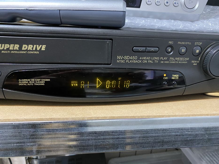 Panasonic NV-SD450+nowy pilot 8w1+stan b. dobry-podłączenie przez HDMI