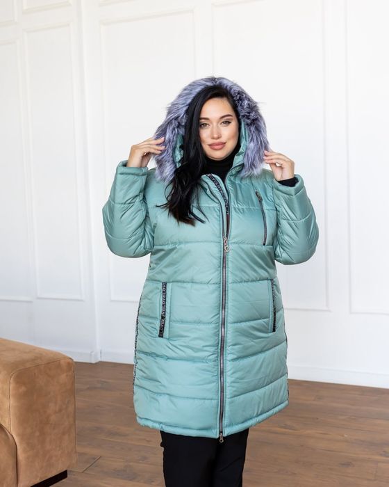 Зимняя женская куртка курточка пуховик больших размеров 42-82р