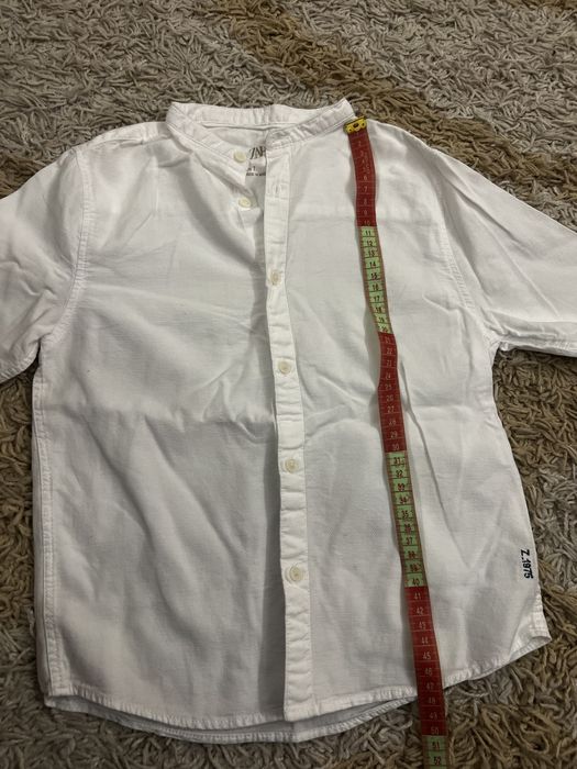 Біла сорочка zara на зріст 120см 6-7 років